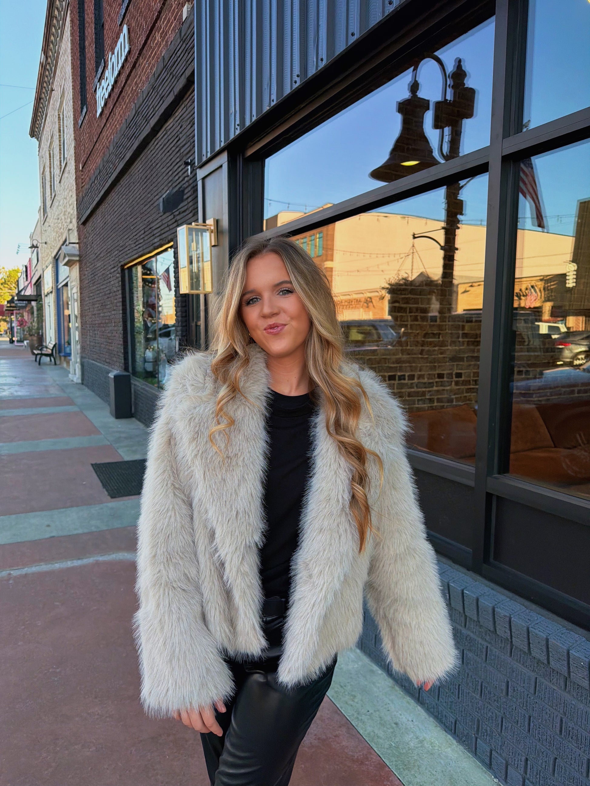The Jackie Faux Fur Coat