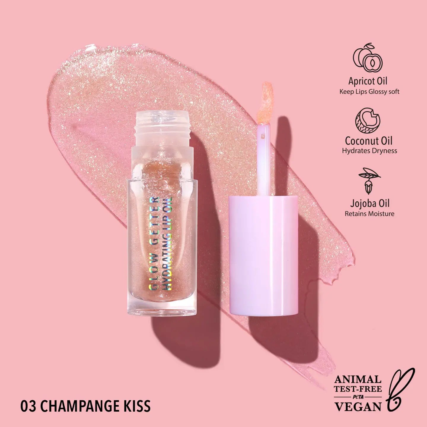 GLO GETTER Lip Oil - Champagne Kiss