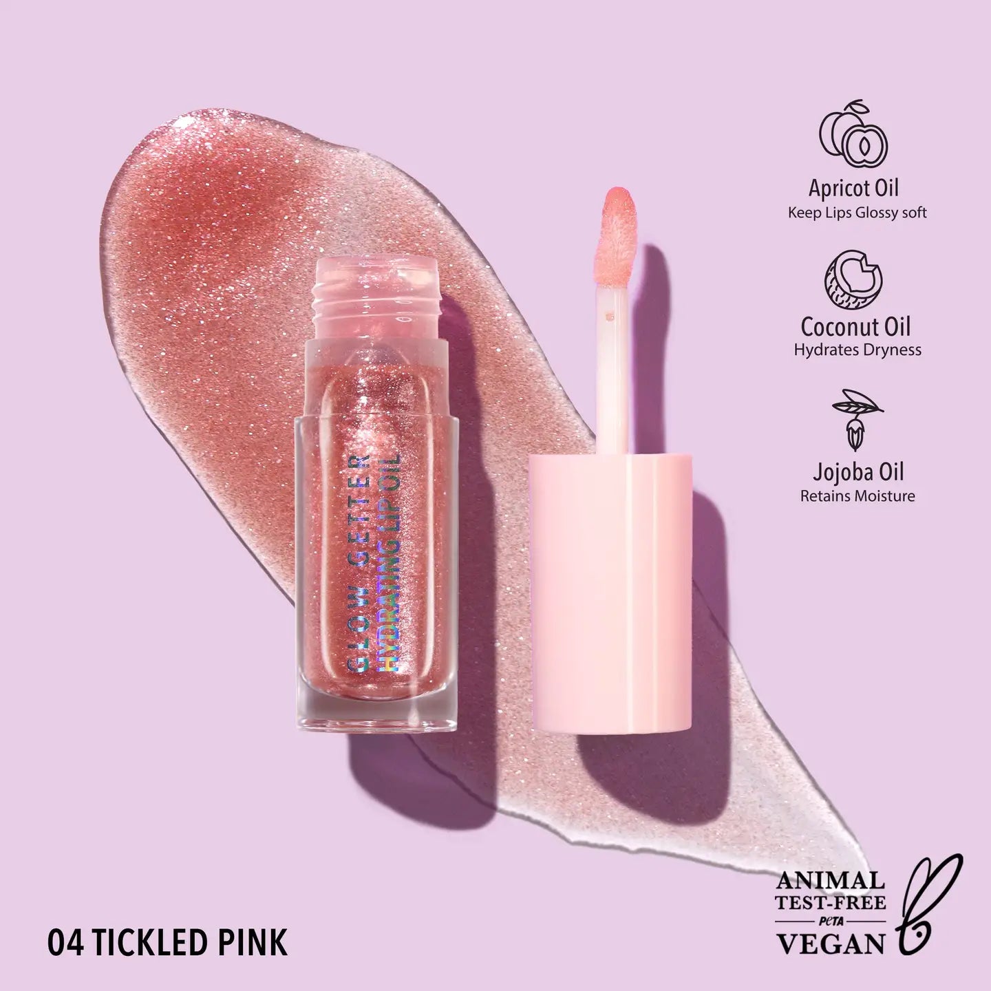 GLO GETTER Lip Oil - Tickled Pink