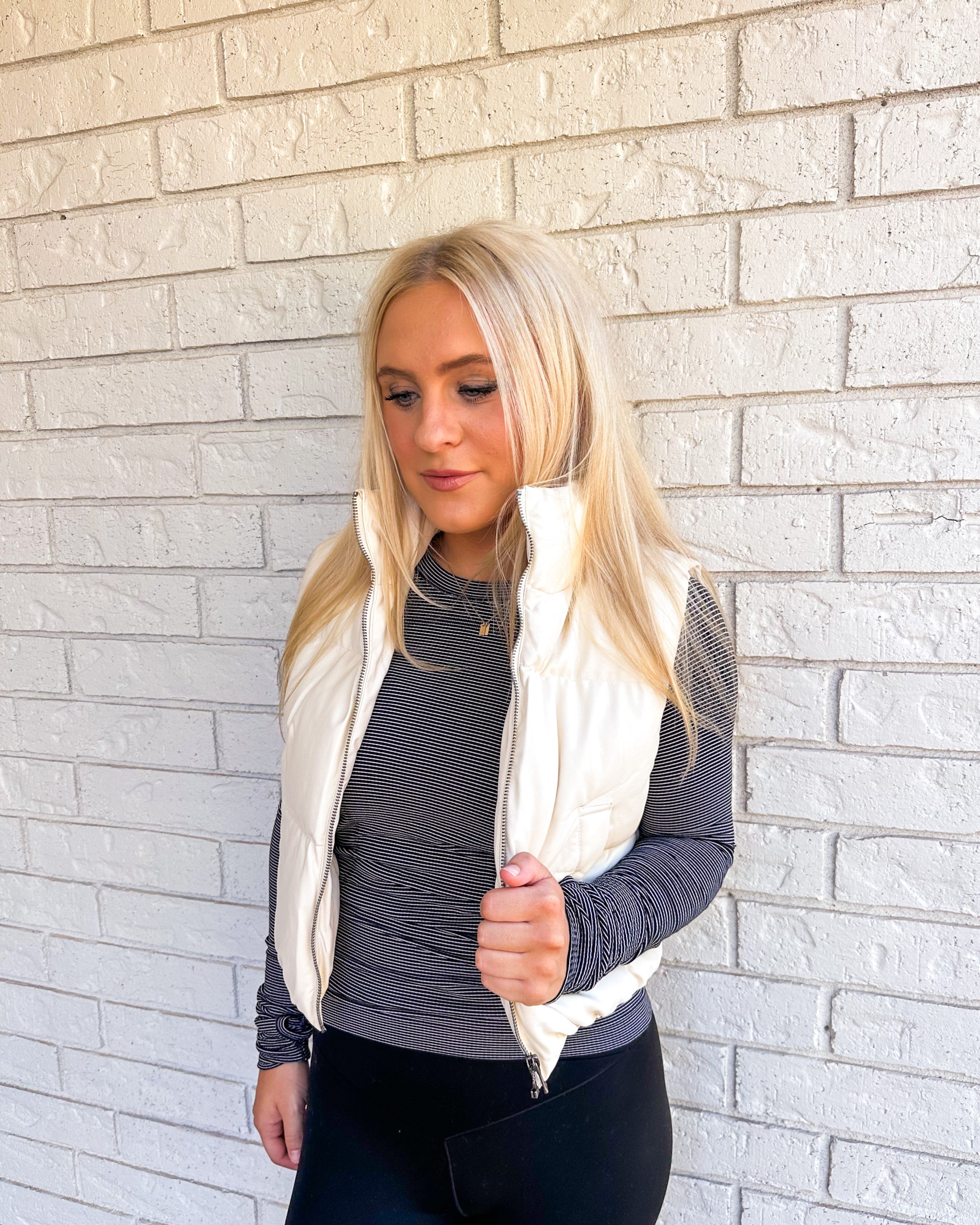 The Cozy Cream Puffer Vest