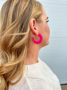 The Amelia Pink Earring