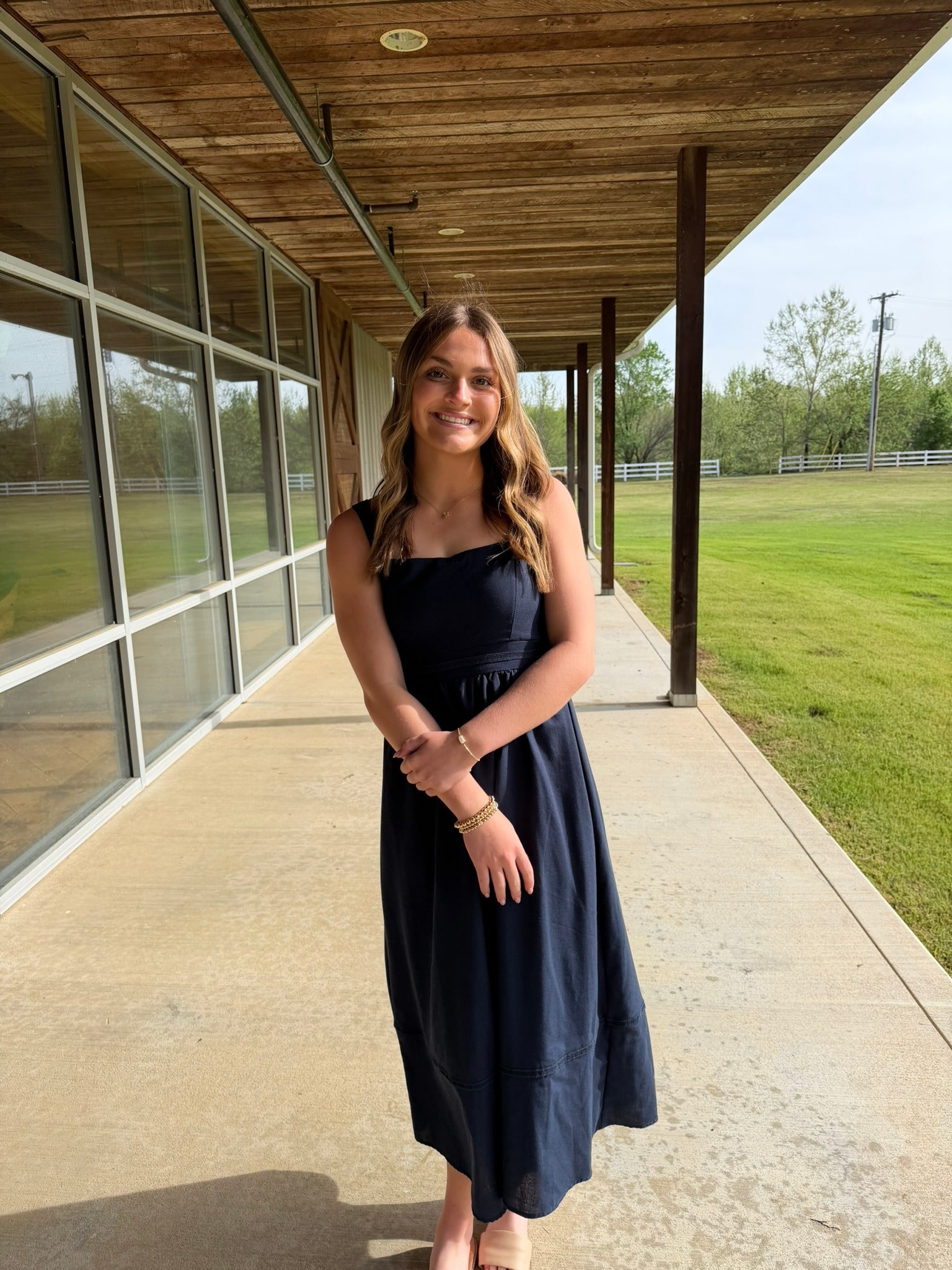 The Ava Dress - Navy