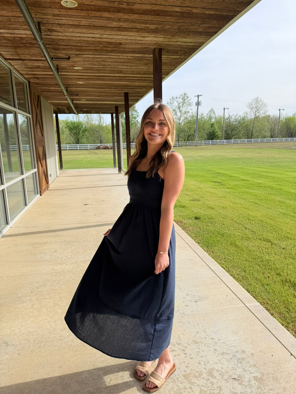 The Ava Dress - Navy