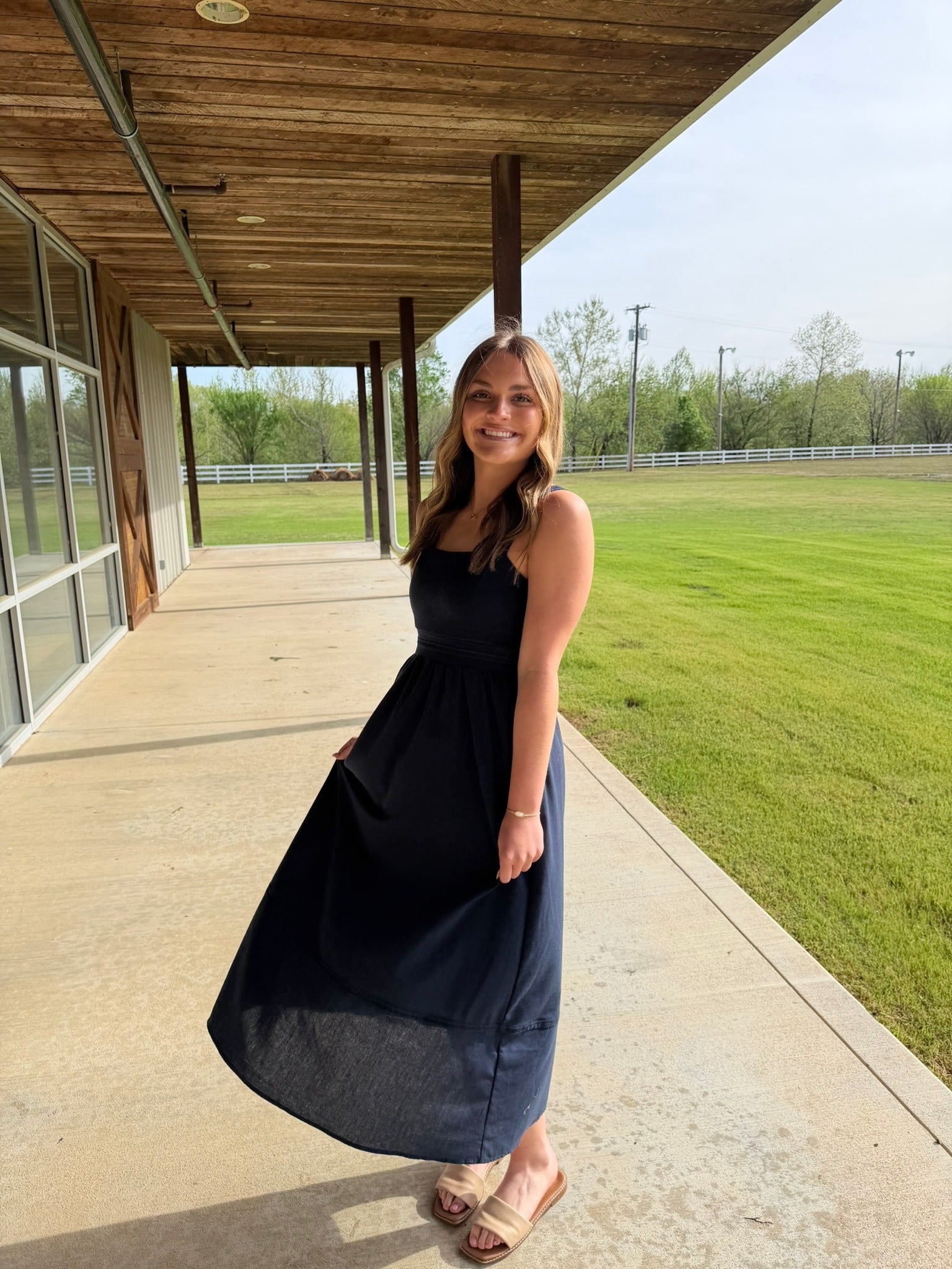 The Ava Dress - Navy