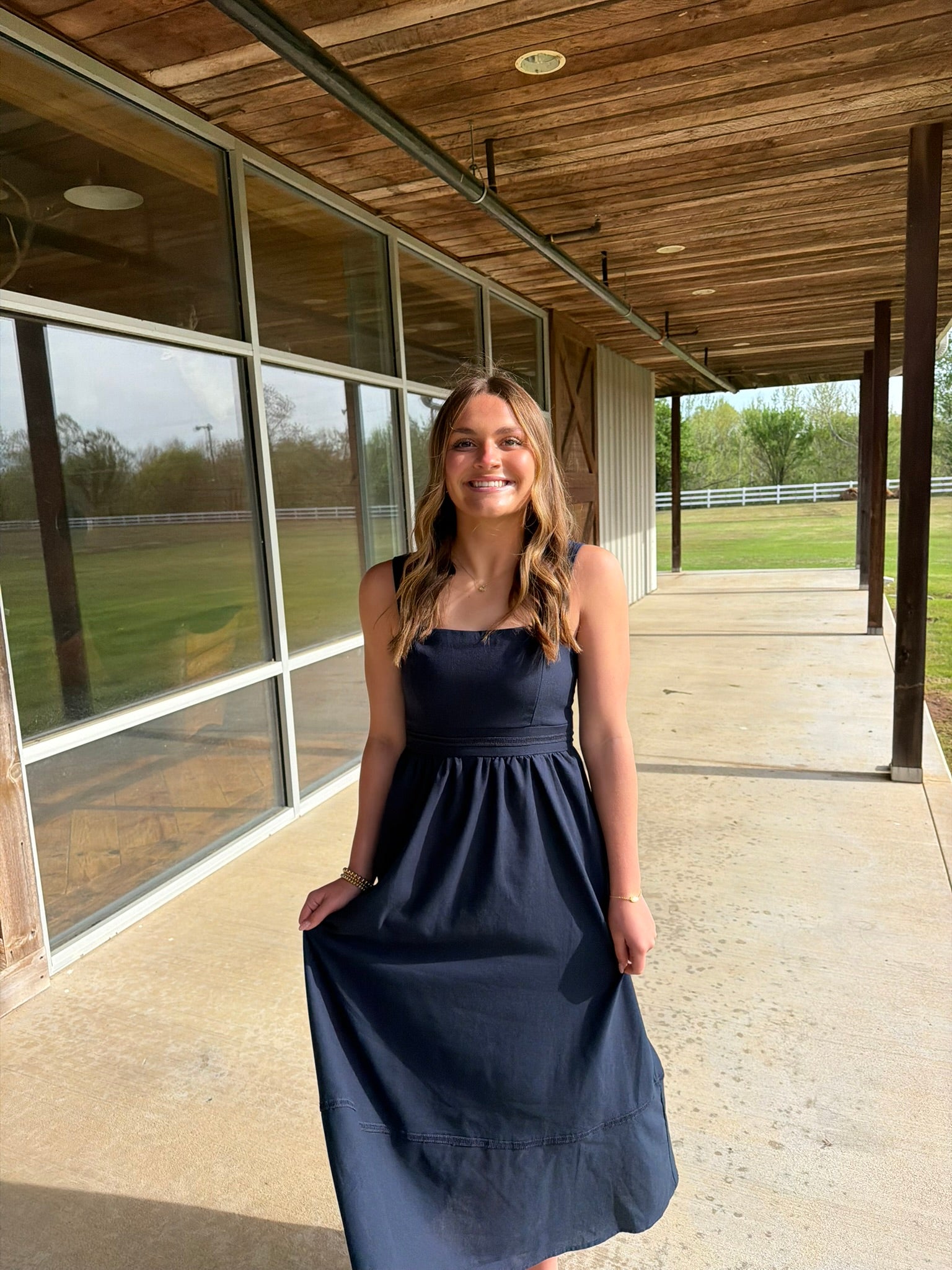 The Ava Dress - Navy