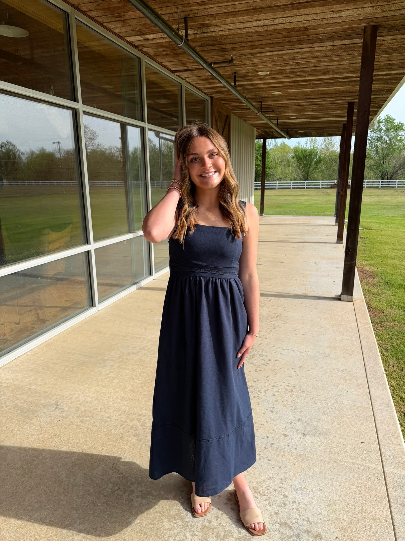 The Ava Dress - Navy