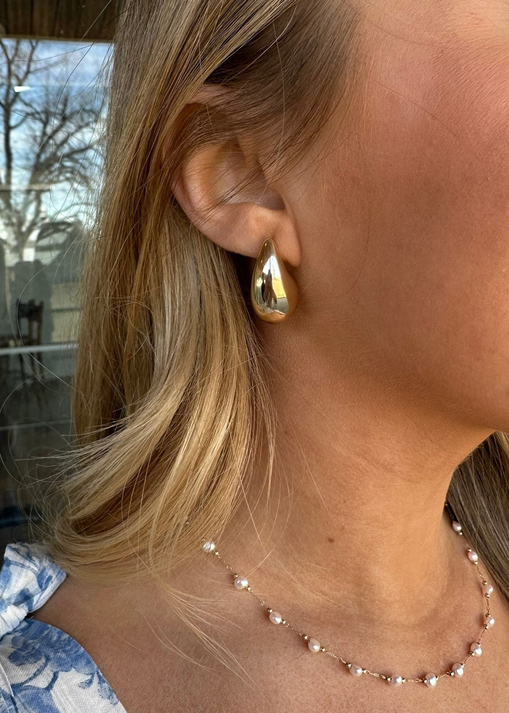 Tear Drop Earring - Gold